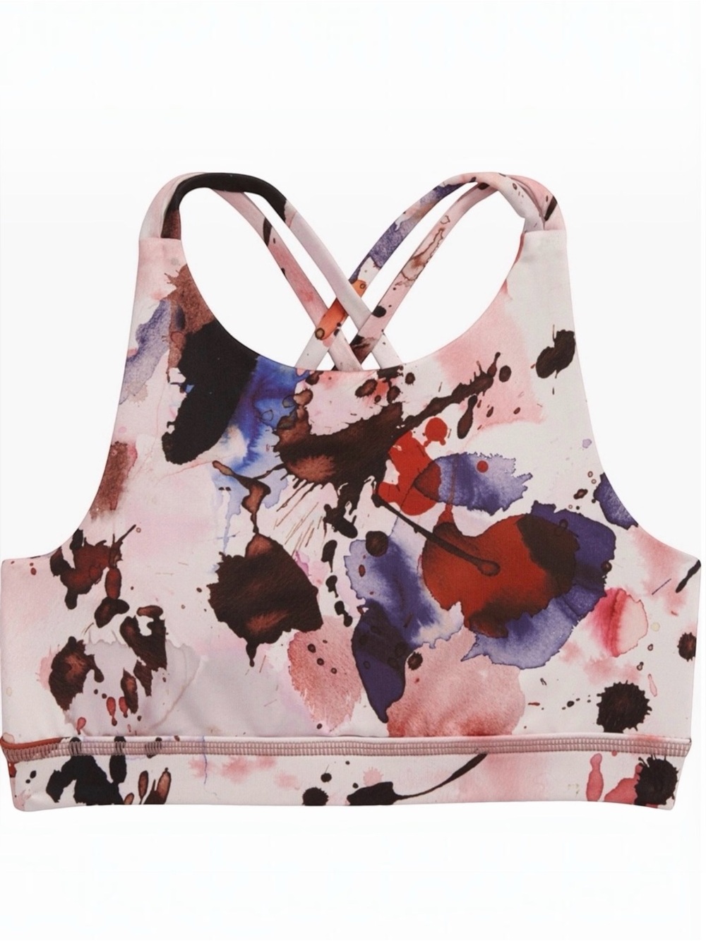 Zella Girl Live In Reversible Strappy Sports Bra XS 5/6 Pink Purple
